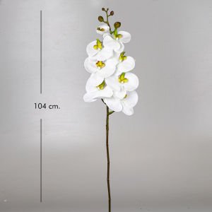 Yapay Orkide Gerçek Dokunuş Beyaz 104 Cm.