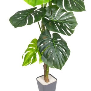 Yapay Ağaç Monstera-Deve Tabanı Gerçek Dokulu Yeşil 120 Cm.