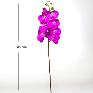 Yapay Orkide Gerçek Dokunuş Fuşya 104 Cm.