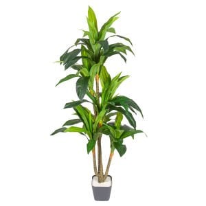 Yapay Ağaç Drasena Gerçek Dokulu Yeşil 130 Cm.