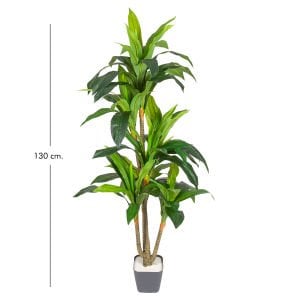 Yapay Ağaç Drasena Gerçek Dokulu Yeşil 130 Cm.