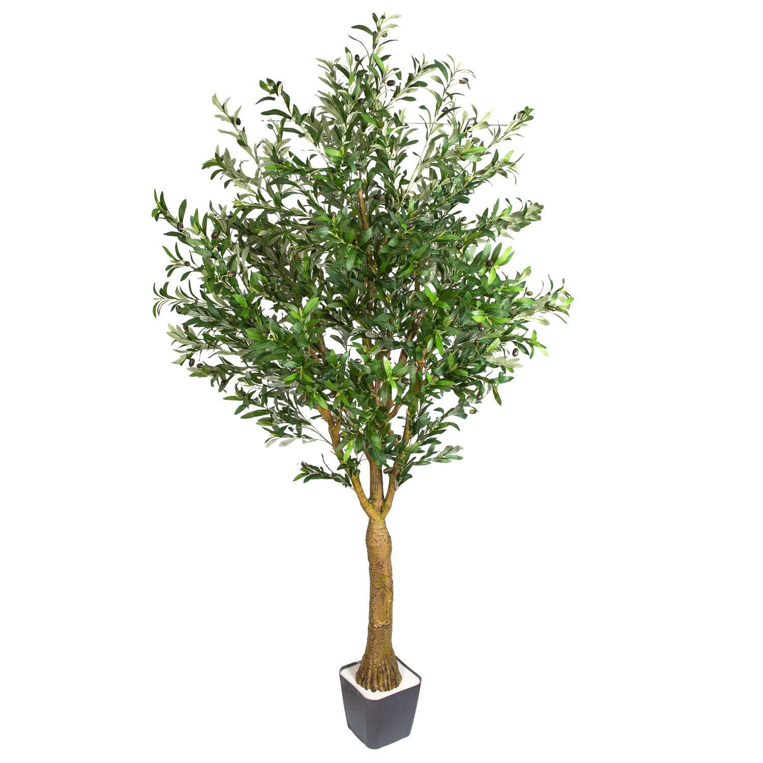 Yapay Zeytin Ağacı 3578 Yaprak 154 Meyveli Yeşil 240 Cm.