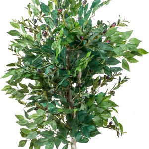 Yapay Zeytin Ağacı Çift Gövde Yeşil 170 Cm.