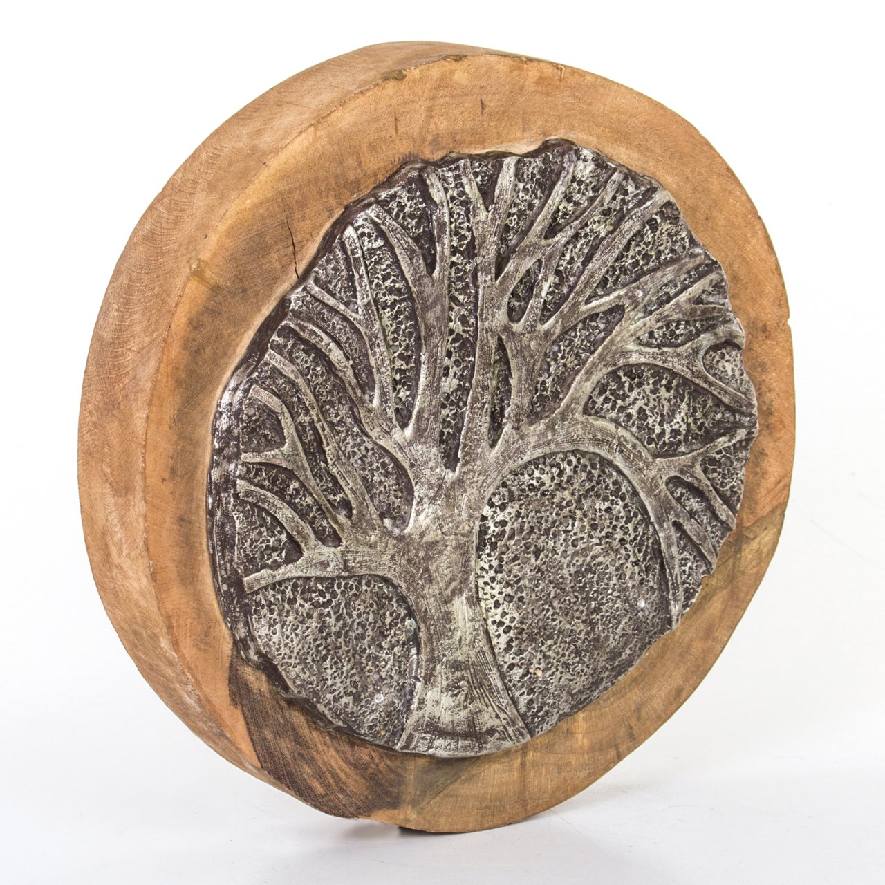 Dekoratif Duvar Dekoru, Ağaç Desen - 37x8 cm