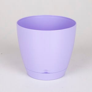 Plastik Begonya Saksı, Lila - No:1, 0,9 Litre, 12x11 cm