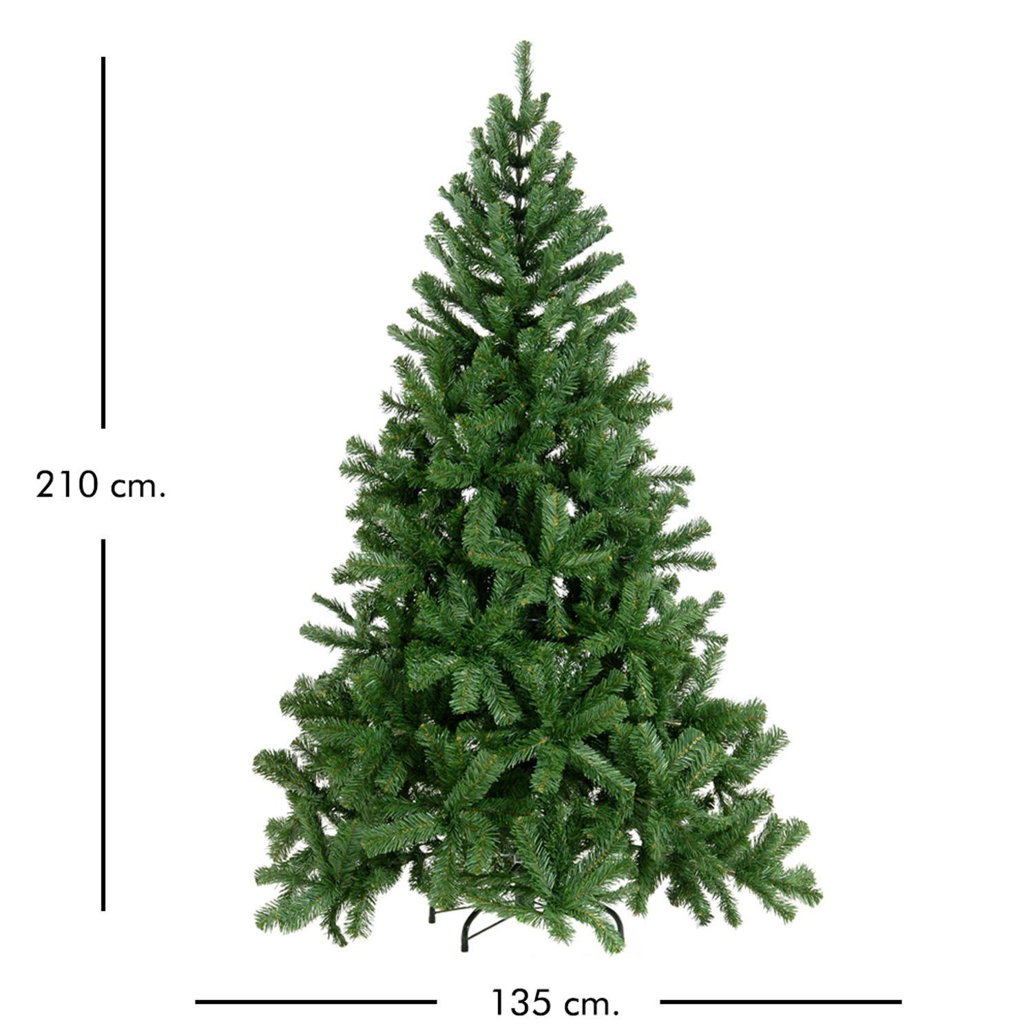 Yapay Yılbaşı Çam Ağacı, ''Süper Colorado De Lux'' - 210 cm