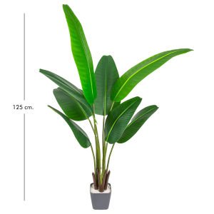 Yapay Starliçe Ağacı Gerçek Dokulu 8 Yapraklı Yeşil 130 Cm.