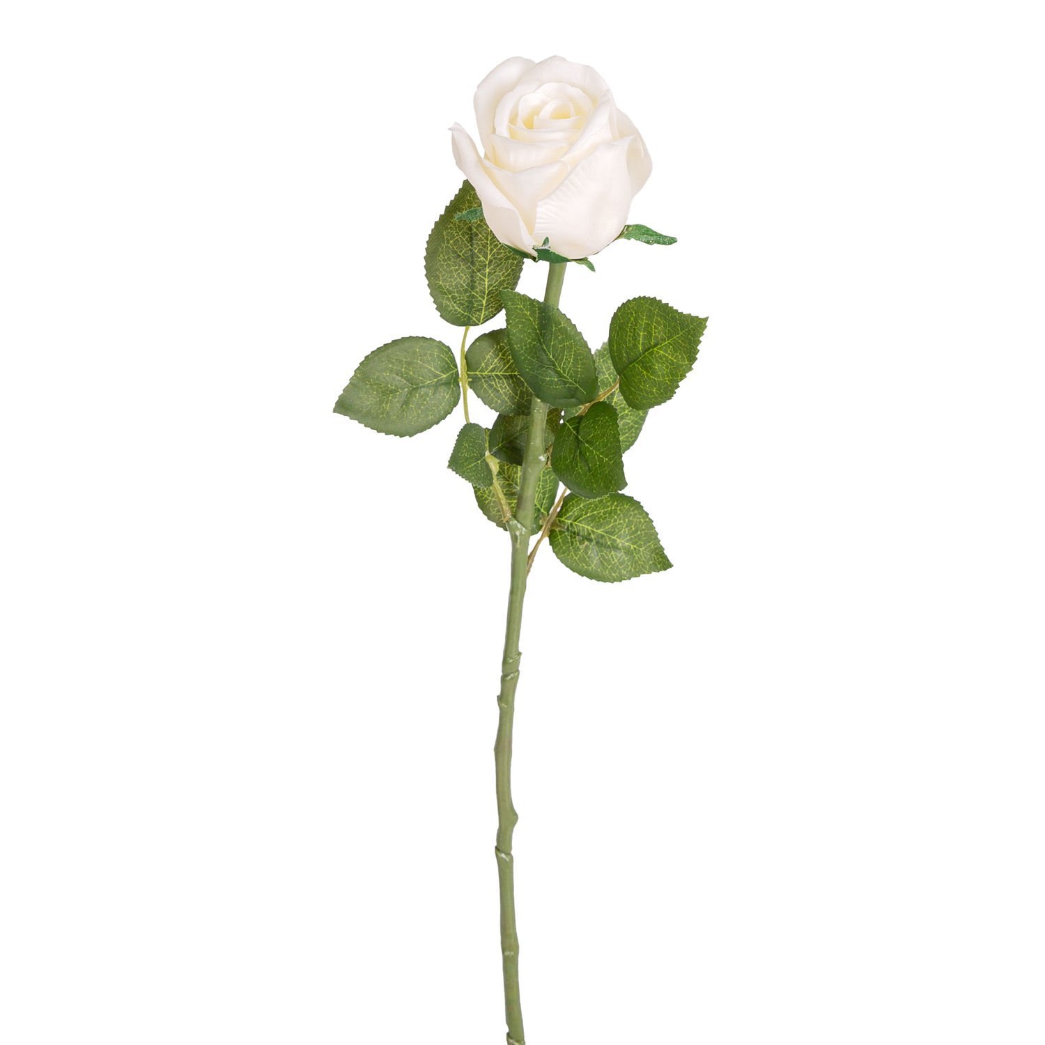Yapay Islak Dokulu Gül Krem 55 Cm