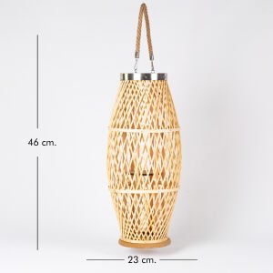 Dekoratif Bambu Mumluk Natural 23X46,5 Cm.