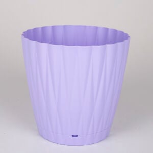Plastik İstiridye Saksı, Lila - No:2, 1,6 Litre, 15x13 cm