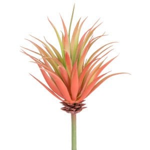 Yapay Kaktüs Sukulent Kırmızı/Yeşil 17 Cm.