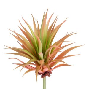 Yapay Kaktüs Sukulent Kırmızı/Yeşil 17 Cm.
