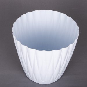 Veramaya Plastik İstiridye Saksı No:4 Beyaz 5,5 Litre 22x20 Cm