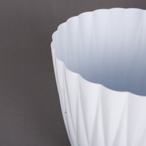 Veramaya Plastik İstiridye Saksı No:4 Beyaz 5,5 Litre 22x20 Cm