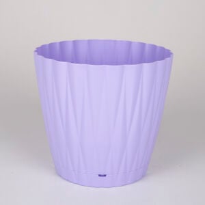 Plastik İstiridye Saksı, Lila - No:3, 3 Litre, 18,5x16 cm