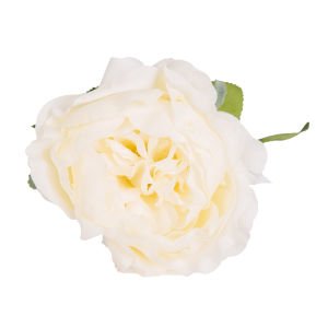 Yapay Islak Dokulu Gül Beyaz 55 Cm.