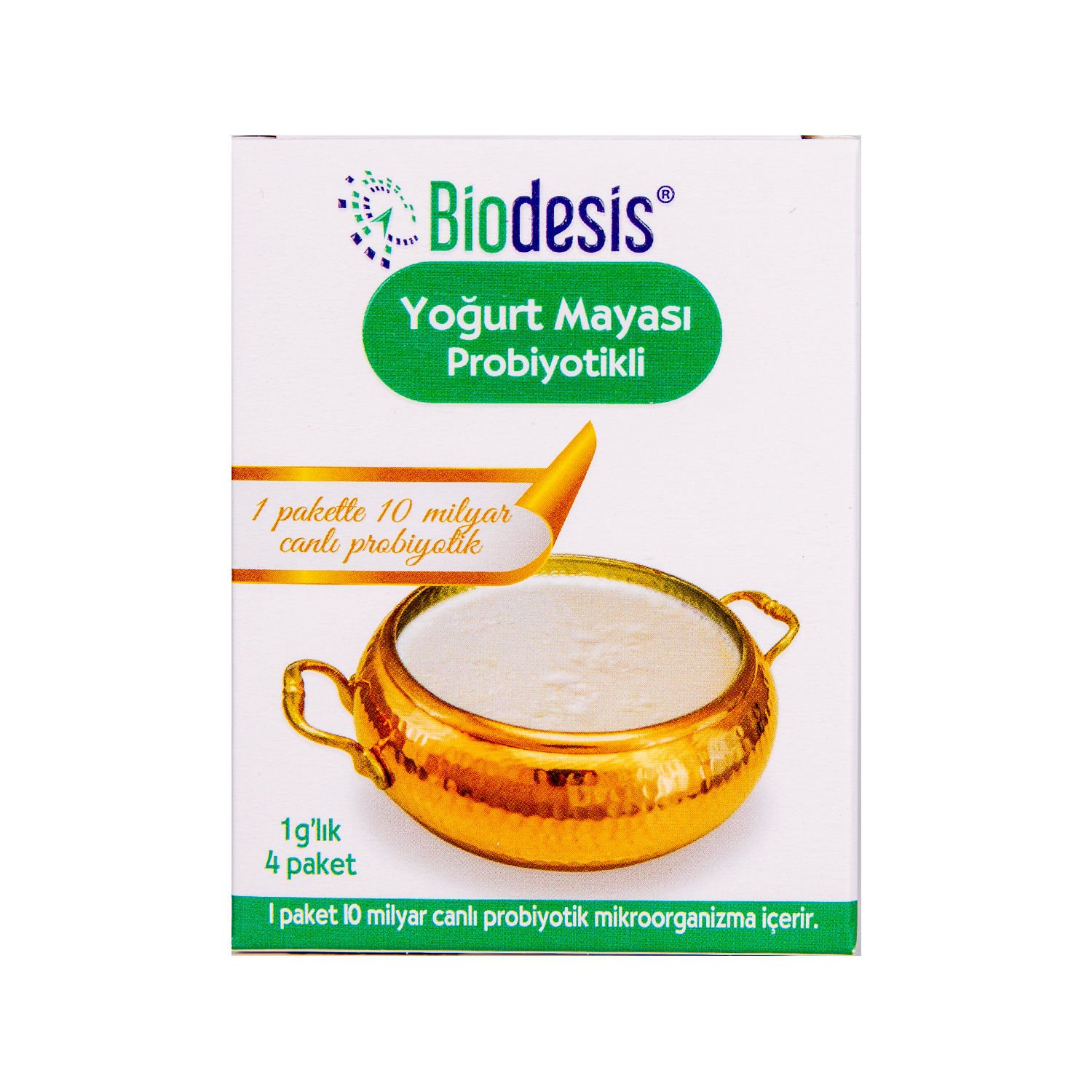 Biodesis Probiyotikli Yoğurt Mayası 1gr X 4 Paket- 2 Kutu 8 Paket