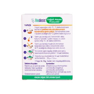 Biodesis Probiyotikli Yoğurt Mayası 1gr X 4 Paket- 2 Kutu 8 Paket
