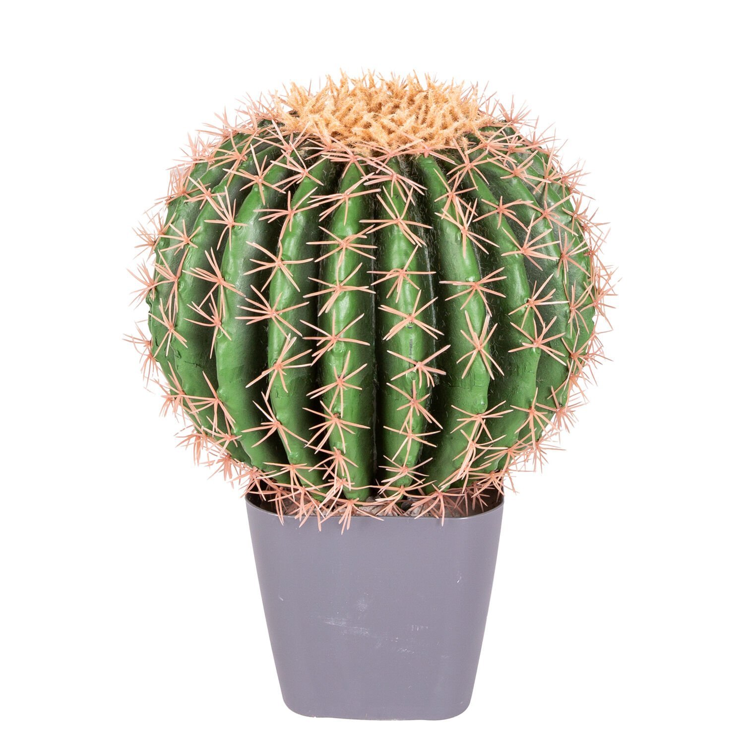 Yapay Kaktüs Yuvarlak Saksılı 35 Cm.