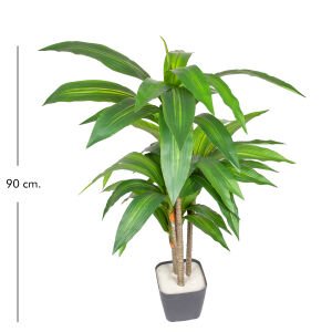 Yapay Dracena Gerçek Dokulu Yeşil 90 Cm.