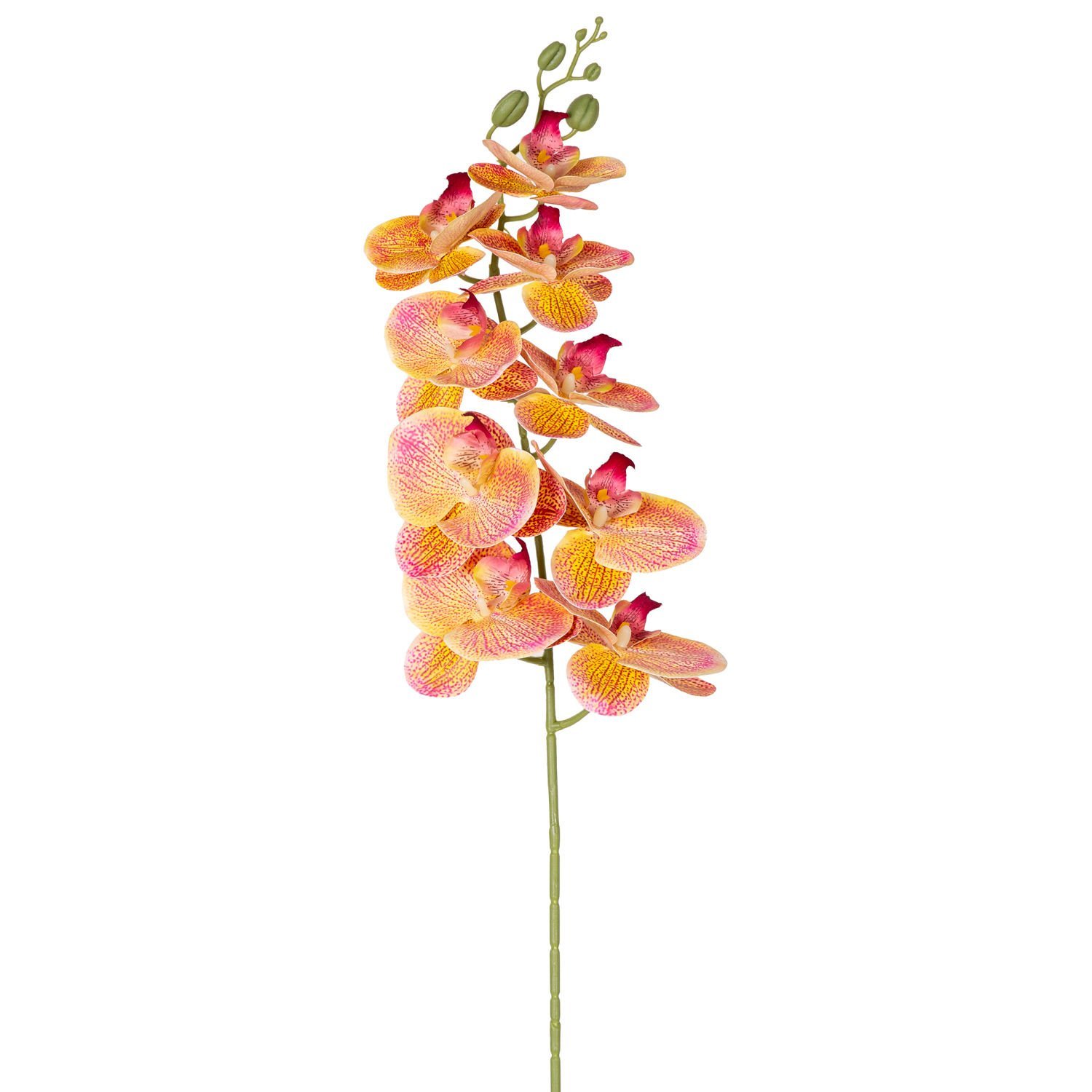 Yapay Orkide Gerçek Dokunuş Pembe-Sarı 95 Cm.