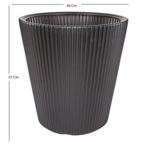 Saksı Konik Antrasit 37x36 Cm