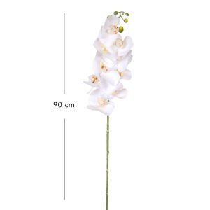Yapay Orkide Gerçek Dokunuş Beyaz 90 Cm.