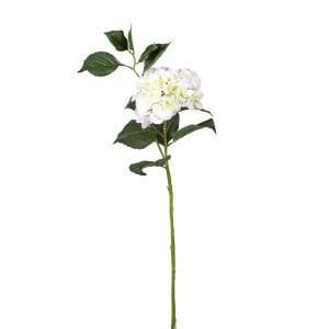 Yapay Çiçek Islak Dokulu Ortanca Beyaz Tek Dal 110 Cm.