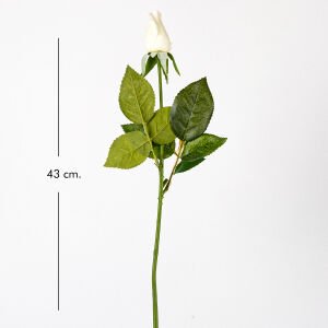Yapay Gül Beyaz 43 Cm.