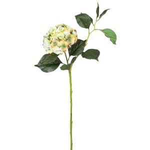 Yapay Çiçek, Ortanca, Islak Dokulu, Tek Dal, Yeşil - 110 cm