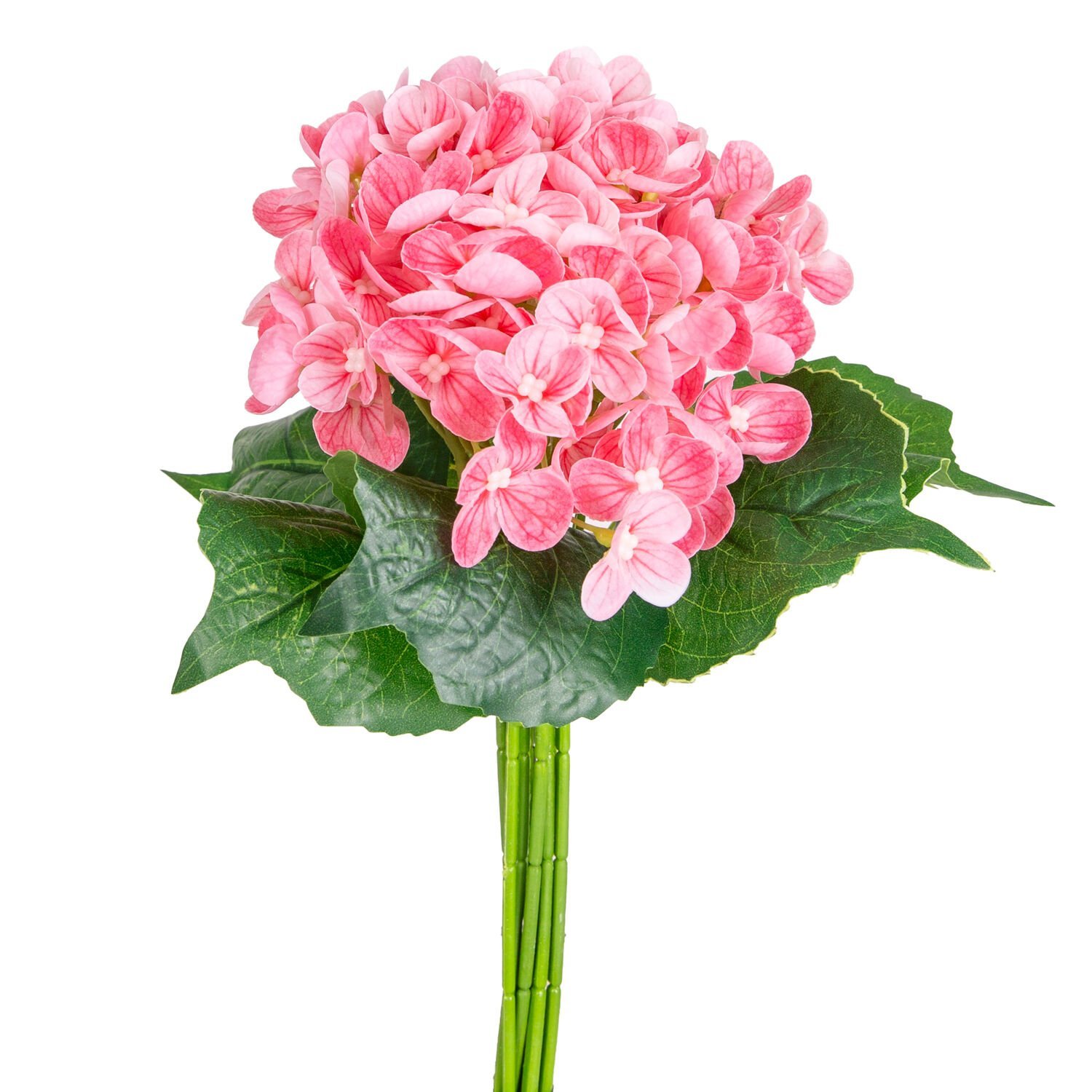 Yapay Çiçek Islak Dokulu Ortanca Buket Pembe 26 Cm.