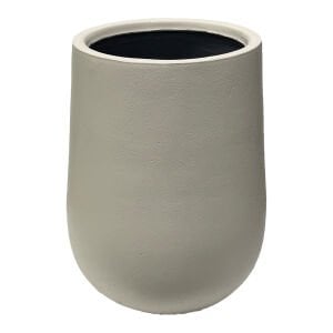 Beton Saksı Lale Beyaz 34x50 Cm.