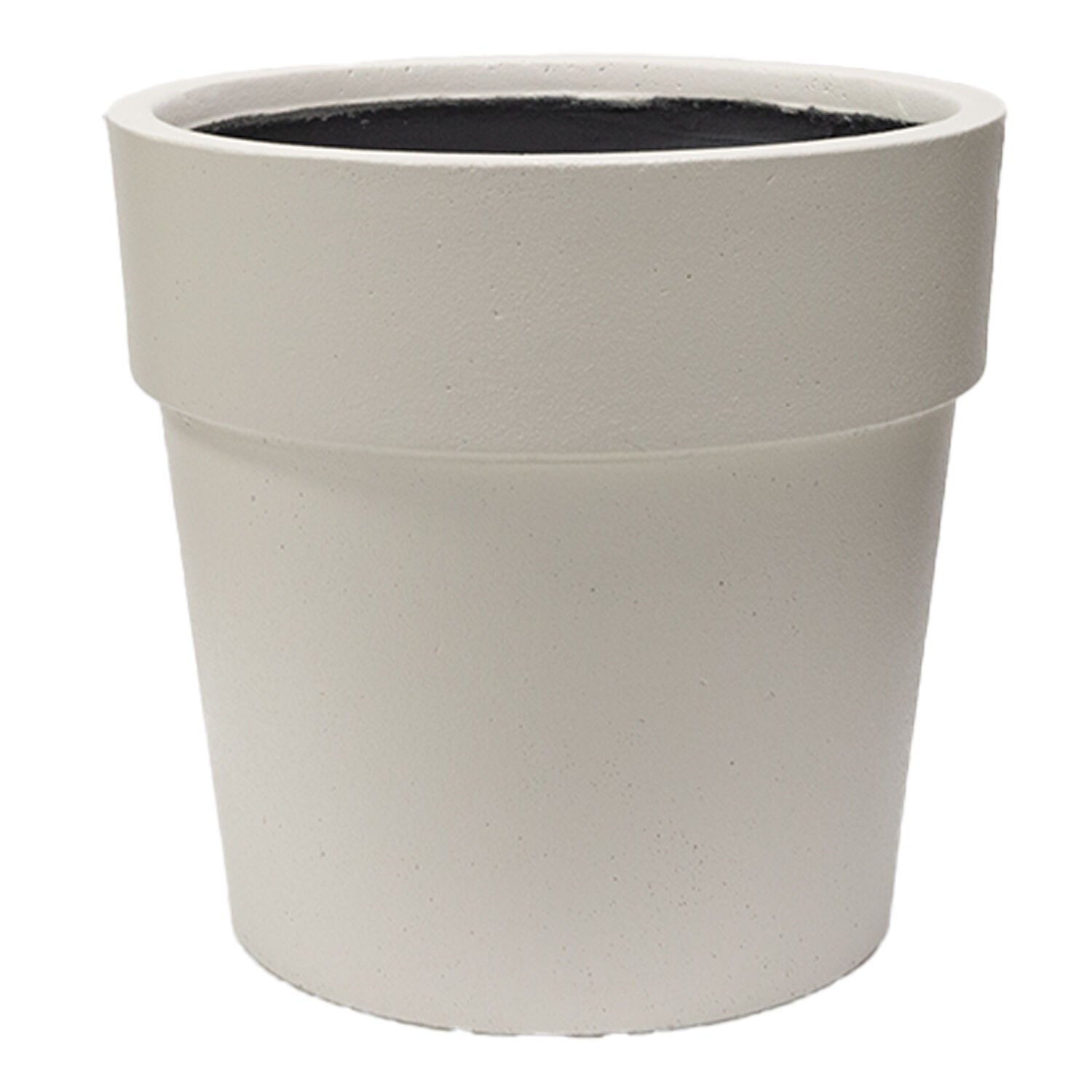 Beton Saksı Kemerli Beyaz 39x38 Cm.
