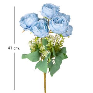 Yapay Çiçek Şakayık Buket 7 Dal Mavi 41 Cm.