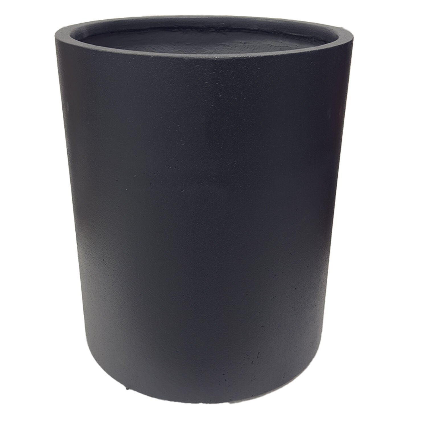 Beton Saksı Silindir Antrasit 40x37 Cm.