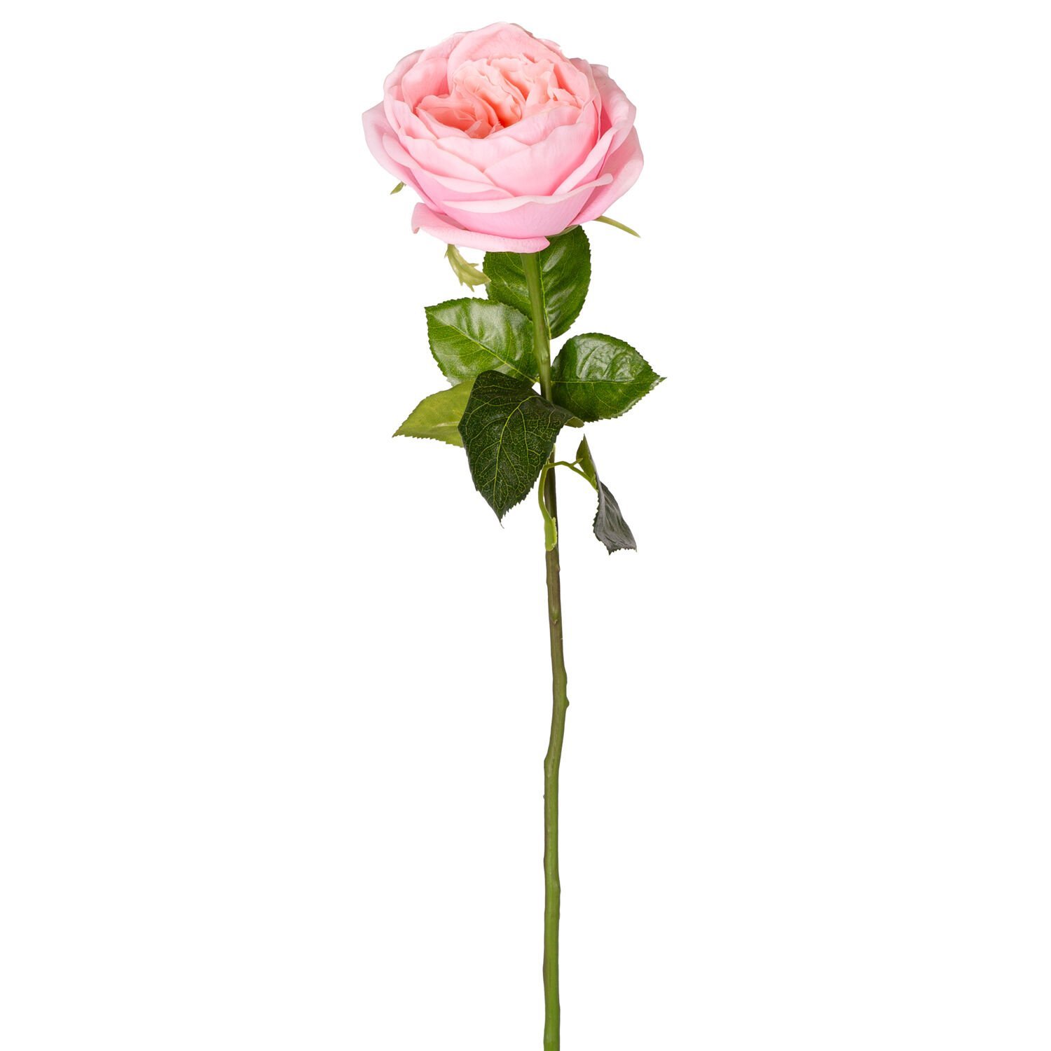 Yapay Çiçek Islak Dokulu Gül Açık Pembe 48 Cm.