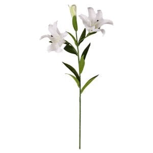 Yapay Çiçek Zambak Beyaz 85 Cm.