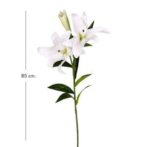 Yapay Çiçek Zambak Beyaz 85 Cm.