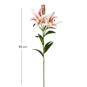 Yapay Çiçek Zambak Fuşya-Krem 85 Cm.