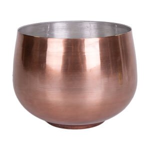 Metal Saksı Bronz Küçük 17,5x15 Cm