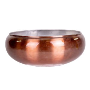 Metal Saksı Bronz 29x12 Cm.