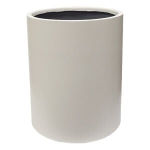Beton Saksı Silindir Beyaz 40x37 Cm.