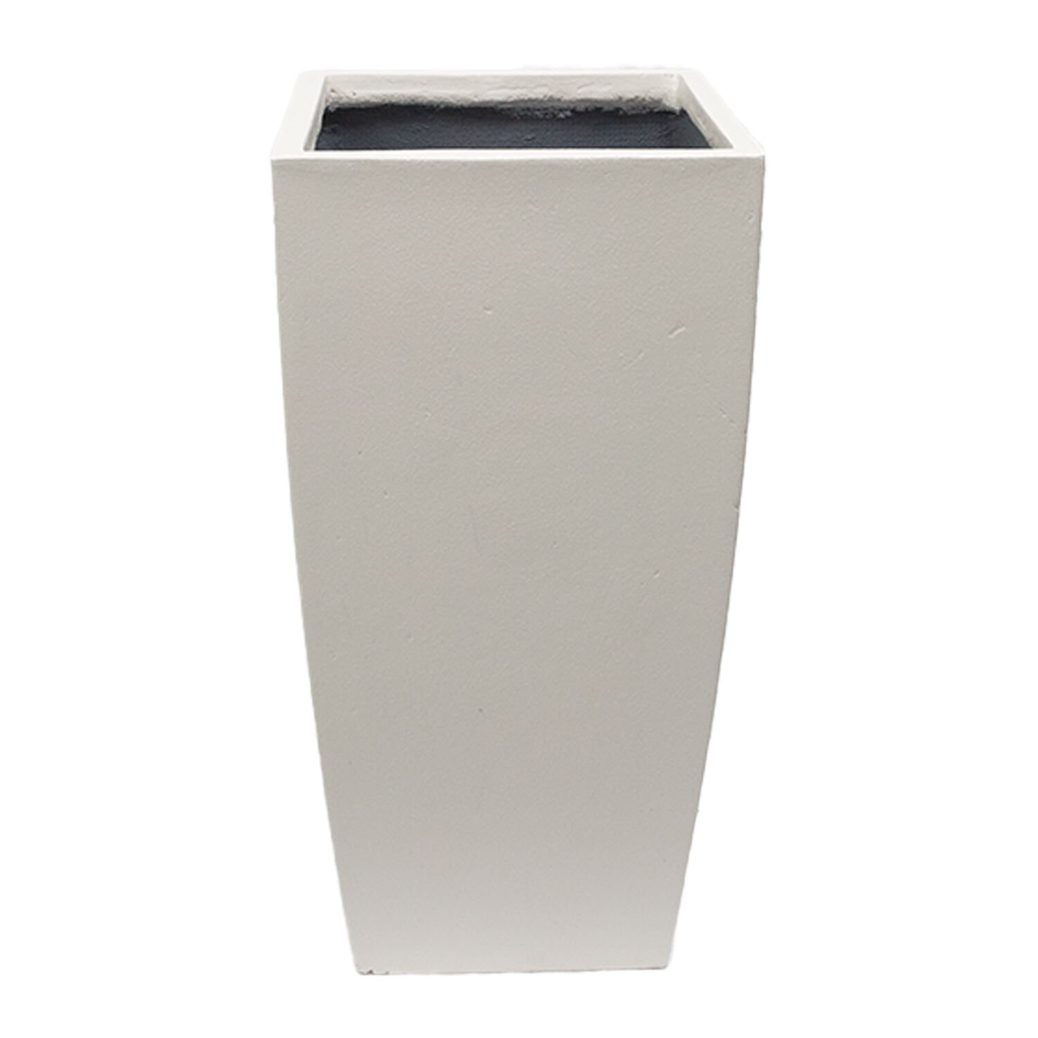 Beton Saksı Kare Beyaz 35x35x70 Cm.