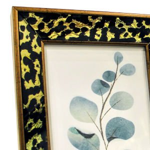 Fotoğraf Çerçevesi Leopar Desenli Altın 13x18 Cm.