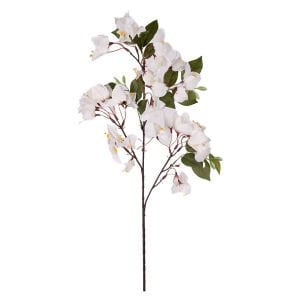 Yapay Çiçek Frosilva-Begonvil Dalı Beyaz 90 Cm.
