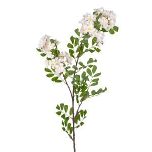 Yapay Çiçek, Bahar Dalı, Beyaz - 80 cm