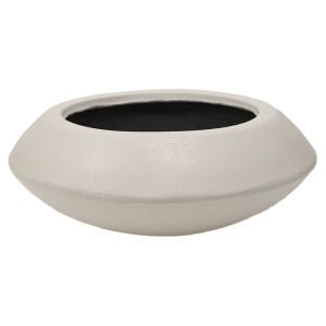 Beton Saksı Ufo Beyaz 25x17 Cm.