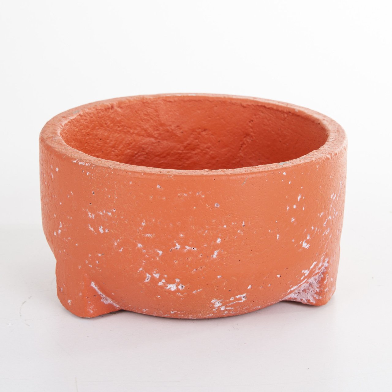 Veramaya Kurna Tip Kiremit Renk Beton Saksı 18x10 Cm