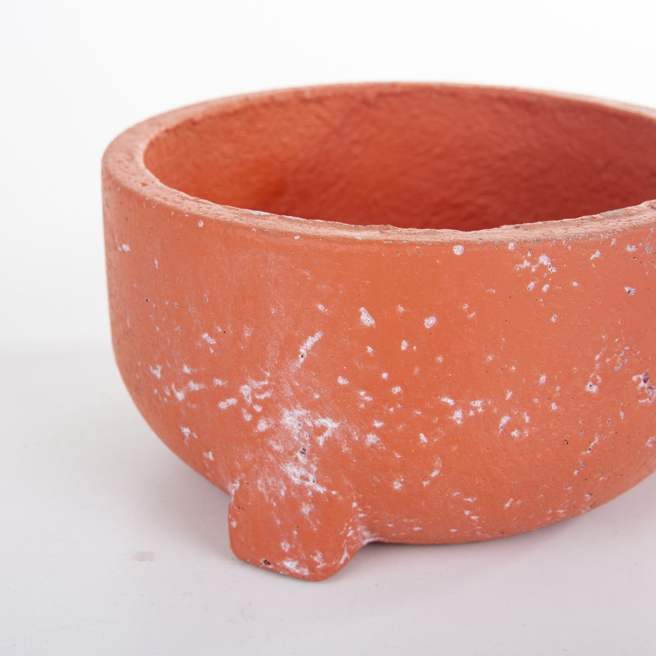 Veramaya Kurna Tip Kiremit Renk Beton Saksı 18x10 Cm