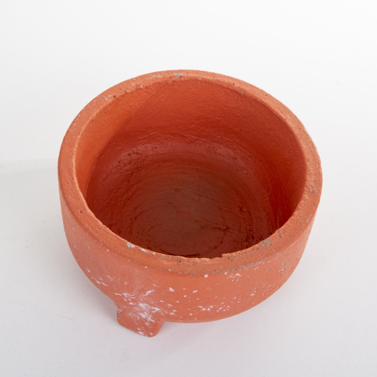 Veramaya Kurna Tip Kiremit Renk Beton Saksı 18x10 Cm